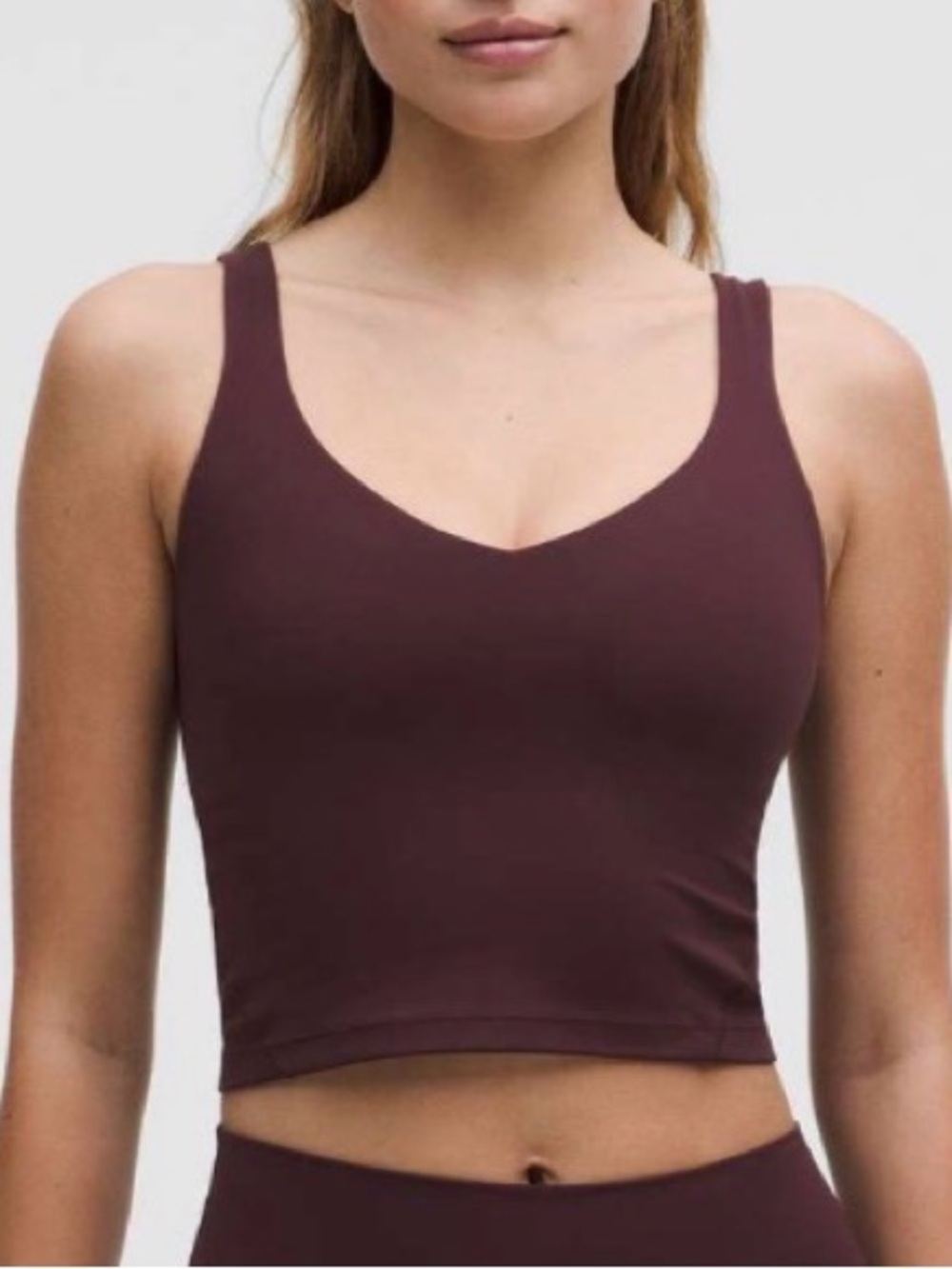 Lululemon Align Tank Top *Light Support size 2 goodnight plum